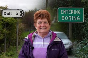 Marjorie+Kebbie,+Chair+of+Community+Council+from+Dull.+The+village+of+Dull,+that+is+to+be+twinned+with+the+US+town+of+Boring